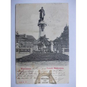 Warszawa, pomnik Mickiewicza 1903