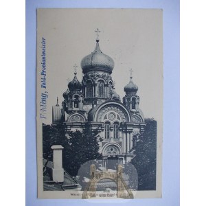 Warszawa Praga, cerkiew, ciekawy stempel 1916