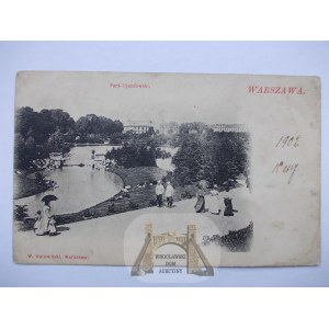 Warszawa, Park Ujazdowski, wyd. Holewiński ok. 1900
