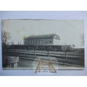 Przeworsk, dworzec kolejowy, zdjęciowa ok. 1915