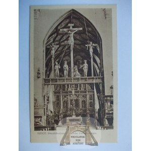 Biecz, wnętrze kościoła ok. 1930