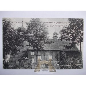 Jastrzębie Zdrój Moszczenica, Bad Jastrzemb, drewniany kościół 1918