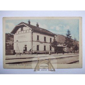 Worochta, dworzec kolejowy, ok. 1930