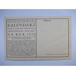 Pocztówka Patriotyczna, Legionista Polski - Kalendarz na rok 1916