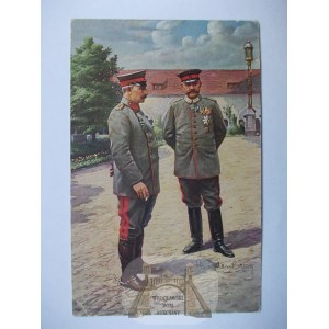 Hindenburg i cesarz Wilhelm II, w Poznań 1915.