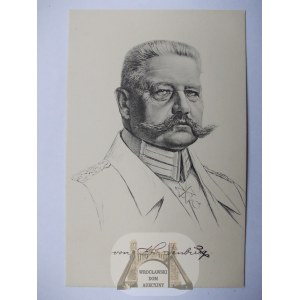 Hindenburg, portret, ok 1917