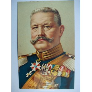 Hindenburg, portret litografia ok. 1916