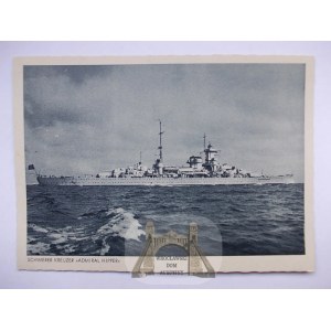 Okręt Wojenny, Kriegsmarine, Ciężki Krążownik, Admiral Hipper ok. 1935