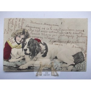 Pies i dziecko, 1903