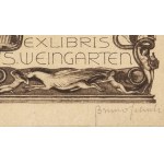 Bruno Schulz (1892 Drohobycz - 1942 Drohobycz), Exlibris Stanisława Weingartena (Teatrum życia i śmierci), 1919