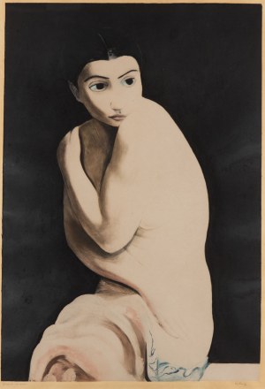Mojżesz (Moise) Kisling (1891 Kraków - 1953 Paryż), Kiki de Montparnasse (Nu Assis), 1925
