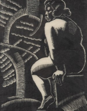 Bolesław Cybis (1895 Folwark Massandra na Krymie - 1957 Trenton (New Jersey, USA)), Siedząca bokiem