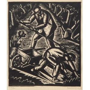 Tadeusz Kulisiewicz (1899 Kalisz - 1988 Warszawa), Prace w ogrodzie, 1925