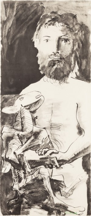Pablo Picasso (1881 Malaga - 1973 Mougins), Pasterz z teki 'La flûte double'