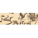 Julian Fałat (1853 Tuligłowy - 1929 Bystra), Skrzyczne widziane z Bystrej, z Teki autolitografii Czartaka, 1923