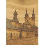Stefan Filipkiewicz (1879 Tarnów - 1944 Mauthausen-Gusen), Kościół św. Andrzeja z teki Kraków. Sześć Autolitografii, 1926