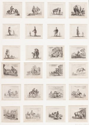Stefano della Bella (1610 Florencja - 1664 Florencja), Diversi Capricci (komplet 24 rycin)