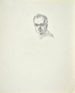 Leopold GOTTLIEB (1883-1934), Popiersie mężczyzny w okularach