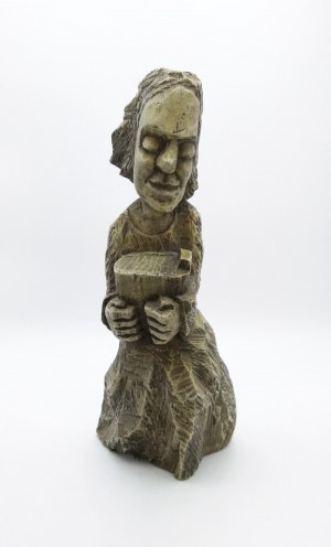 Andrzej Antoni KUCZYŃSKI (1946-1994), Rzeźba ludowa - Mężczyzna trzymający wiadro