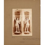 Fotograf nierozpoznany, 2 ćw. XX w., Dwie fotografie gipsowego modelu pomnika Dowborczyków, 1929
