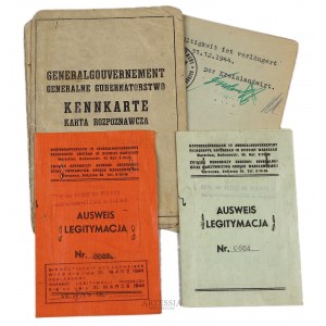 Generalne Gubernatorstwo, Dokumenty osobiste Jerzego Górskiego z czasów okupacji, 1940-45