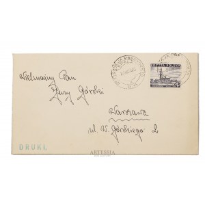 Koperta do korespondencji Jerzego Górskiego z Rezydencji Prezydenta w Spale, 1938