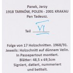 Jerzy Panek (1918 Tarnów - 2001 Kraków), Komplet 17 drzeworytów z cyklu Pan Tadeusz, 1968/1991