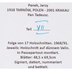 Jerzy Panek (1918 Tarnów - 2001 Kraków), Komplet 17 drzeworytów z cyklu Pan Tadeusz, 1968/1991