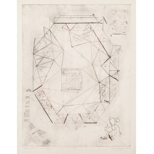 Danuta Leszczyńska-Kluza (ur. 1926, Przemyśl), Pustelnia (Miłość do geometry), 1962