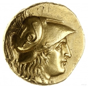 stater ok. 323-317 pne, Abydus (?); Aw: Głowa Ateny w h...
