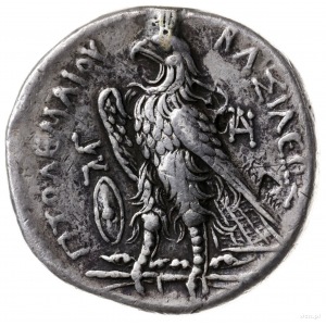 tetradrachma, Aleksandria; Aw: Popiersie króla w prawo;...