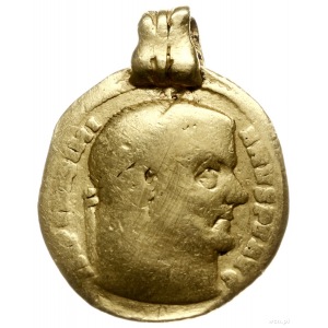 aureus 307-308, Ticinum; Aw: Głowa cesarza w prawo, IMP...