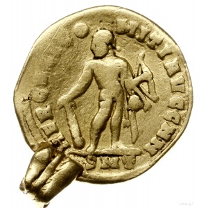 aureus 307-308, Ticinum; Aw: Głowa cesarza w prawo, IMP...