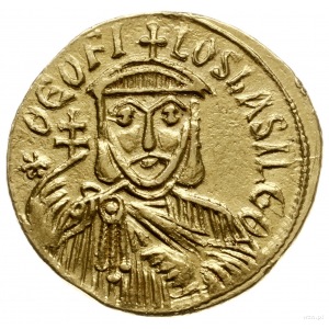 solidus 831-842, Konstantynopol; Aw: Popiersie Teofila ...
