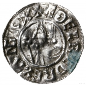 denar typu crux, 991-997, mennica Cambridge, mincerz Ae...