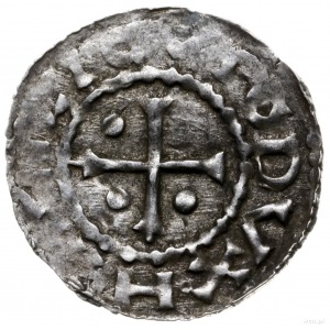 denar 948-955, mincerz Anti; Krzyż z trzema kulkami w k...