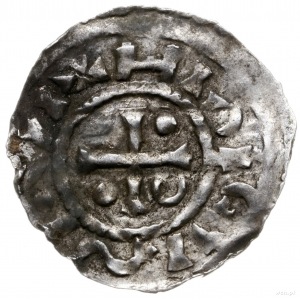 denar 985-995, mincerz Vald; Krzyż z kółkiem i dwiema k...