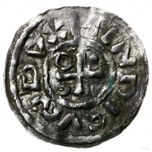 denar 985-995, mincerz Hildi; Krzyż z kółkiem i dwiema ...