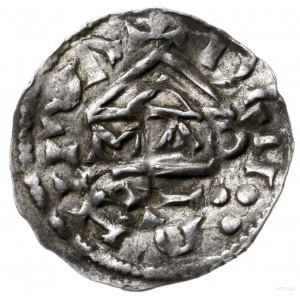 denar 985-995, mincerz Mauro; Krzyż z kółkiem i dwiema ...