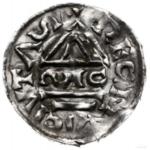 denar 985-995, mincerz Sigu; Krzyż z kółkiem i dwiema k...