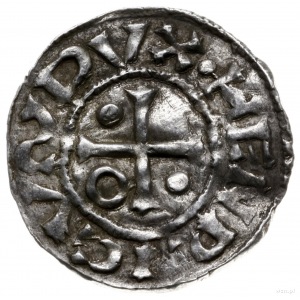 denar 985-995, mincerz Vilja; Krzyż z kółkiem i dwiema ...