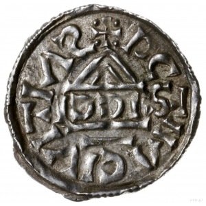 denar 1002-1009, mincerz Sigu; Krzyż z kółkiem, dwoma t...