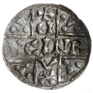 denar 1018-1026, mincerz Athal; Napis HEINRICVS DVX wko...