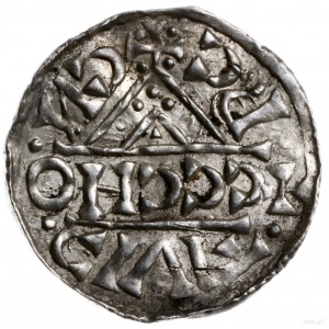 denar 1018-1026, mincerz Ag; Napis HEINRICVS DVX wkompo...