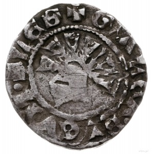 kwartnik ok. 1301-1312, mennica Lwówek?; Aw: Hełm rycer...