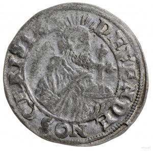 grosz 1577, Gdańsk; odmiana z Kawką na rewersie - monet...