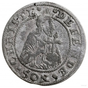 grosz 1577, Gdańsk; odmiana bez znaku Kawka nad głową C...