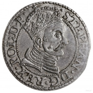 grosz 1579, Gdańsk; na awersie kropka kończy napis; CNG...