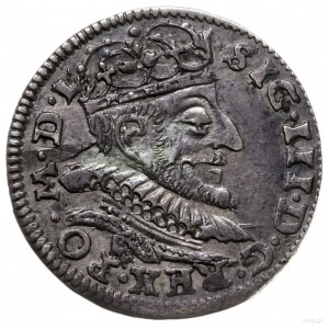 trojak 1591, Wilno; na rewersie herb Chalecki z listkam...