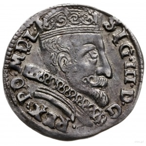 trojak 1598, Wilno; odmiana z większą głową króla, data...